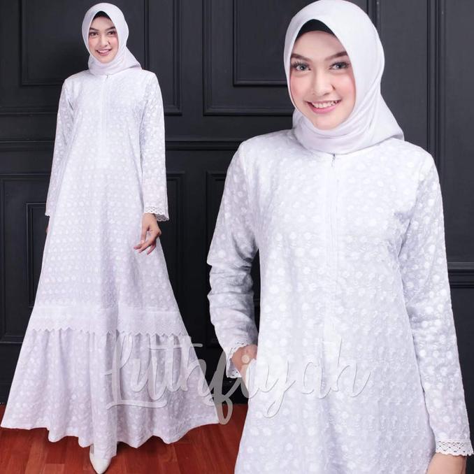 Gamis Umroh Model Rempel Bawah / Gamis Putih / Gamis Katun Jepang