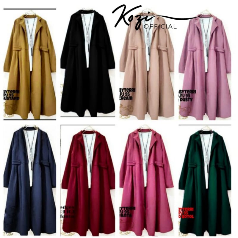 Baju cardigan wanita dewasa terbaru 2022 kekinian pakaian muslimah modis terbaik gaul Fe cardi rifka