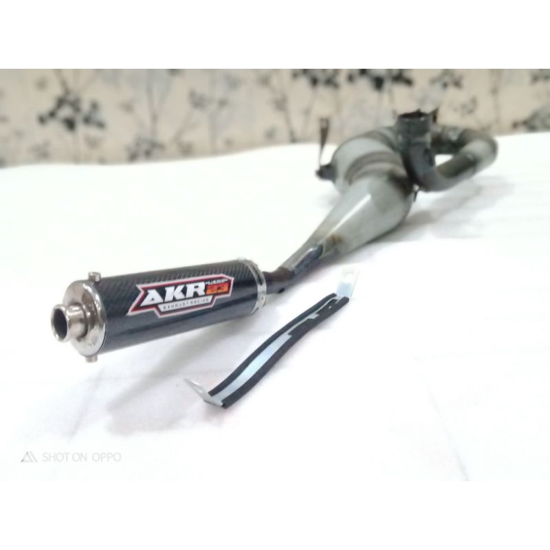 KNALPOT VESPA RACING KANAN GALVANIS SILINCER CARBON HARIAN AKR23