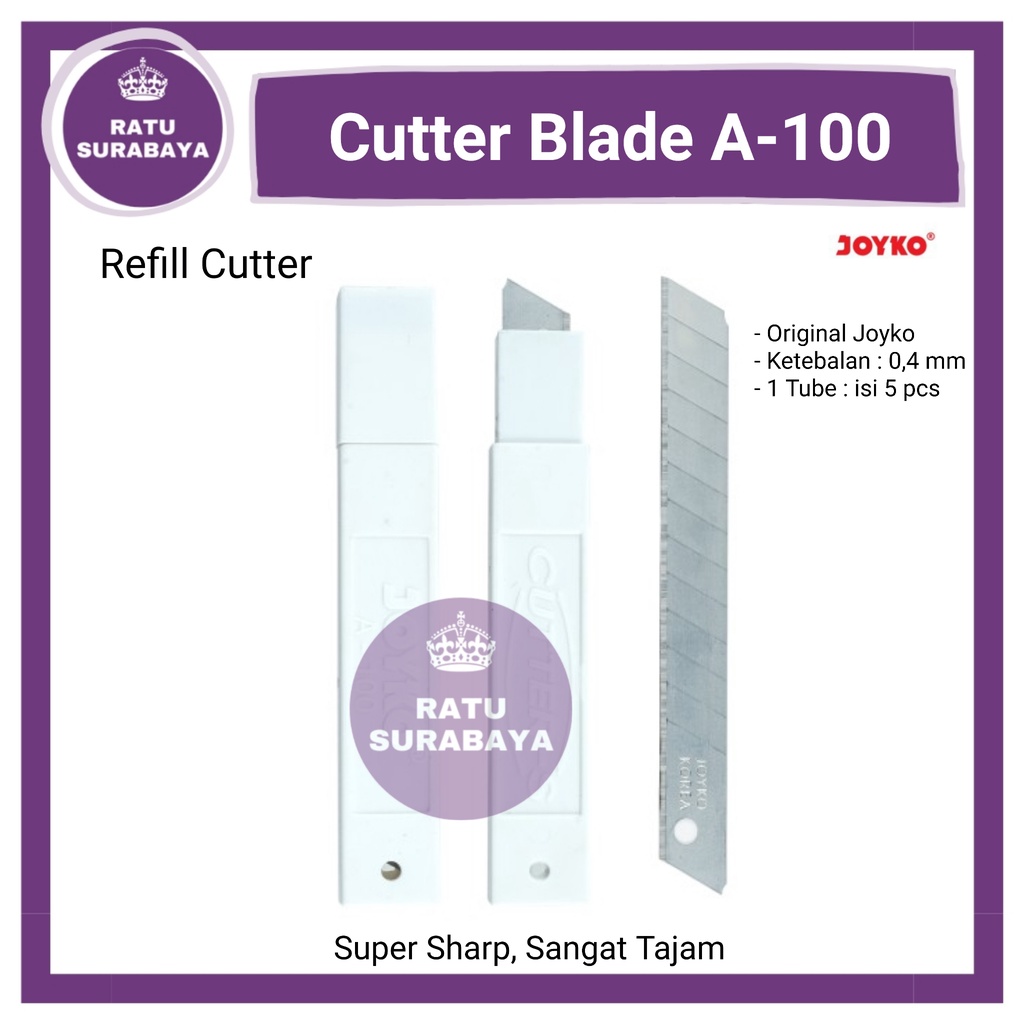 

Joyko Isi Cutter Kecil A 100 Refill Blade Pisau Kater Cuter Joyco