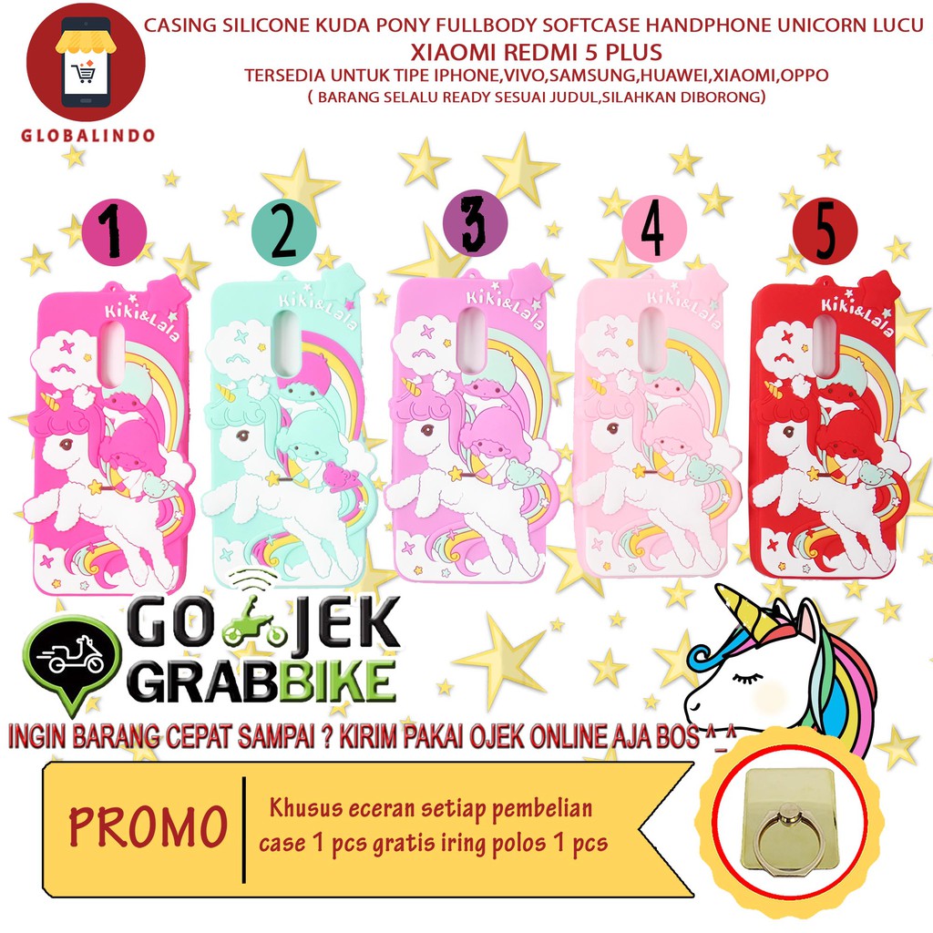 Promo Termurah Case Xiaomi Redmi 5 Plus Kuda Pony Motif 3d Cute Doll Little Pony Fullcolour Cantik