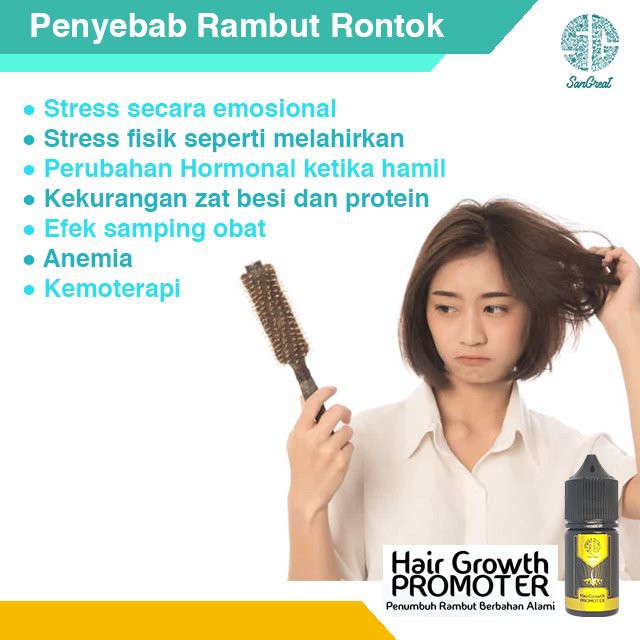 Penumbuh rambut, hair growth  promoter berbahan alami, hair growth serum