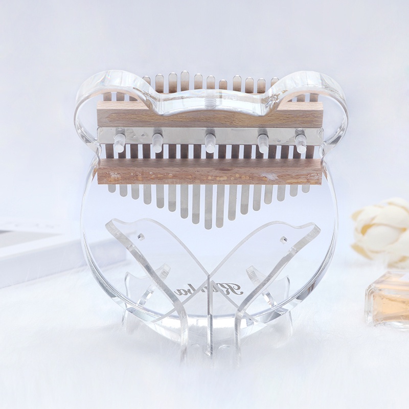 Portable dolphin Acrylic stand Thumb Piano crystal stents Holder Kalimba Bracket for 10-key 17-key Kalimba stents