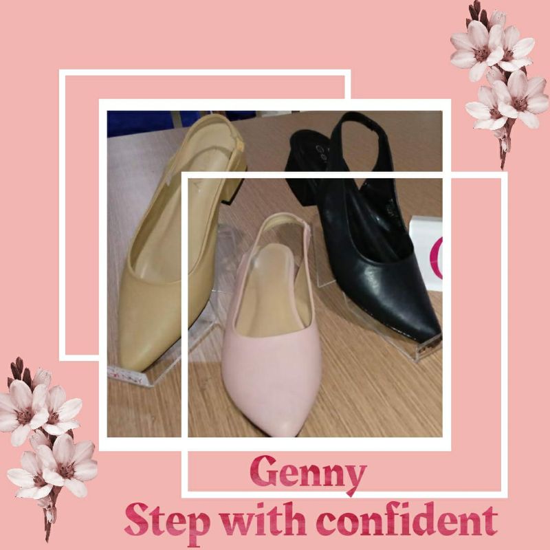 Sepatu mules genny, genny sepatu mules