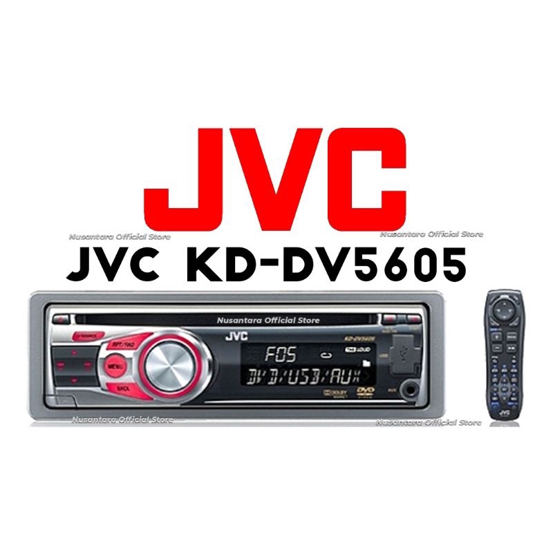 JVC KD-DV5605 DVD Player Front USB AUX DV5605 HEAD UNIT SINGLE DIN