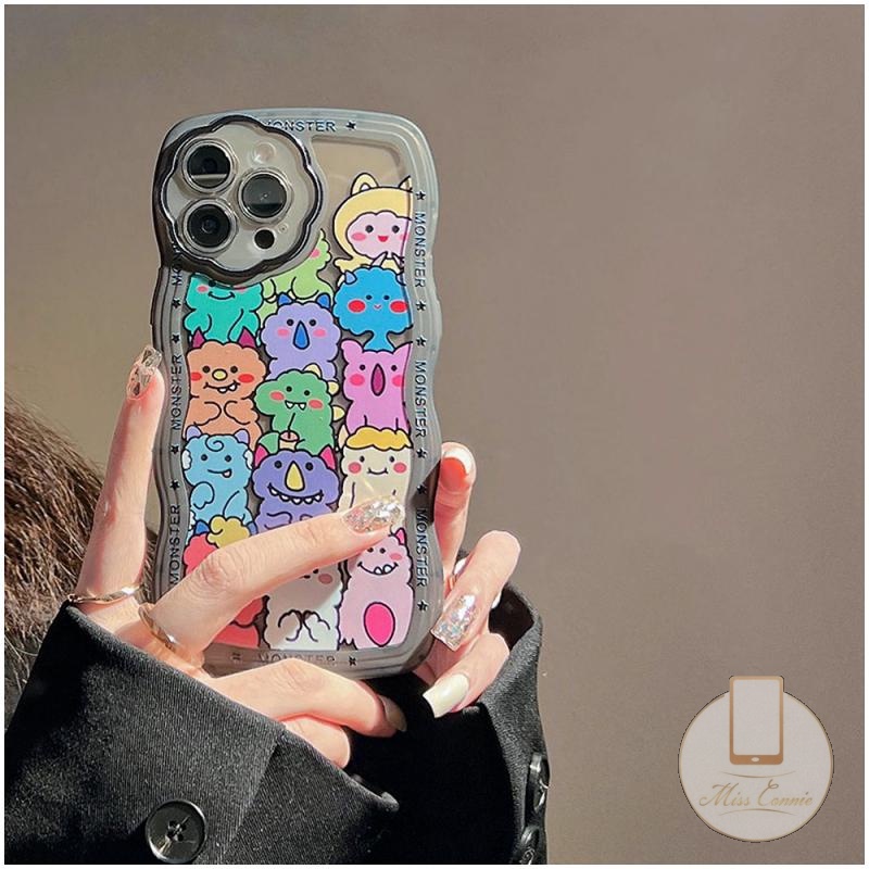 Soft Case Motif Kartun Monster Kecil Lucu Untuk IPhone 6 6s 7 8 Plus 11 12 13 Pro MAX XR XS MAX X SE 2020