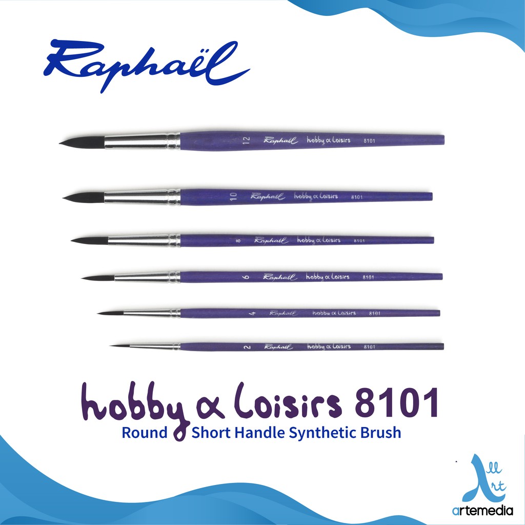 

Raphael 8101 Round Hobby and Loisirs Synthetic Brush SH
