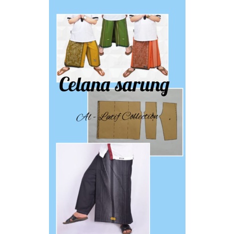 pola instan / pola jiplak CELANA SARUNG