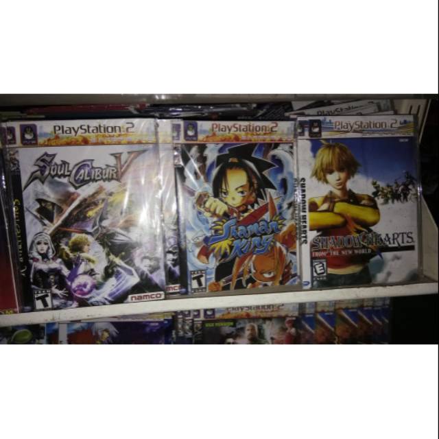 KASET PS2 SOUL CALIBUR V/SHAMAN KING/SHADOW HEART KUALITAS TERJAMIN