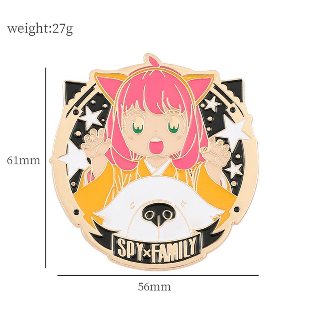 [Elegan] Lapel Pin Hadiah Cosplay Pakaian Dekorasi Kartun Decor Badge SPY X Keluarga Anime Badge