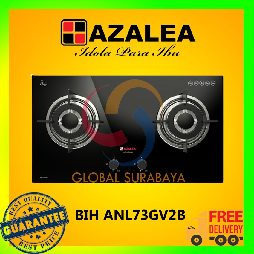 Azalea ANL73GV2B Kompor Gas Tanam 730x430x120mm untuk Rumah Tangga