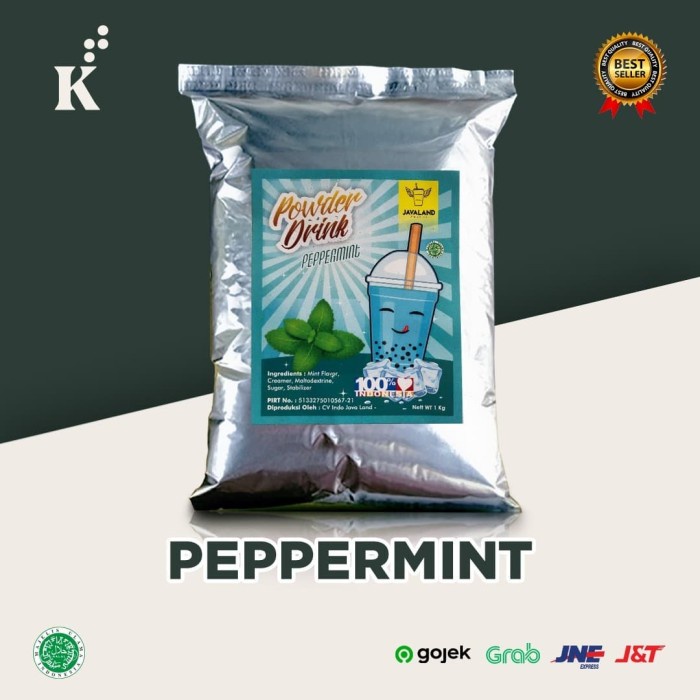 

BUBUK MINUMAN BUBBLE POWDER DRINK PEPPERMINT ORIGINAL JAVALAND 1KG