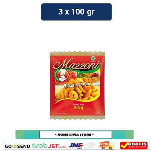

Mazzoni Bumbu Tabur Rasa BBQ 3 x 100 gr