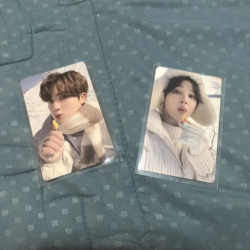 photocard pc winter package winpack bts jin jimin