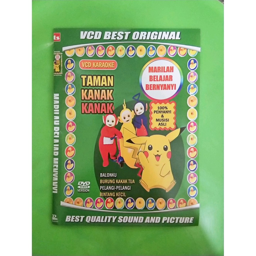 KASET VIDEO PROMOO VCD LAGU ANAK ANAK KARAOKE TAMAN KANAK KANAK