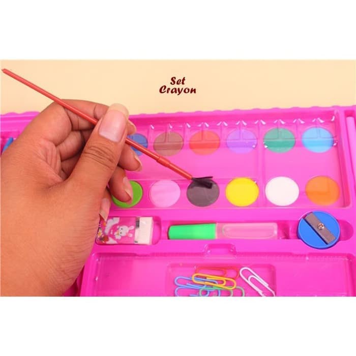 

Set Crayon 86 PCS Set alat menggambar isinya banyak