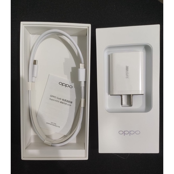 OPPO Charger GaN 65W SuperVOOC + Cable Original Pack US