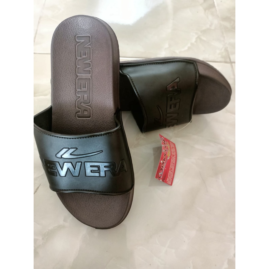 SANDAL SLOP HITAM LAKI DEWASA NEW ERA MB-E 5036 (39-43), DENGAN KUALITAS BAGUS  BY NEW ERA, TAHAN AIR DAN LEMBUT || COD ||