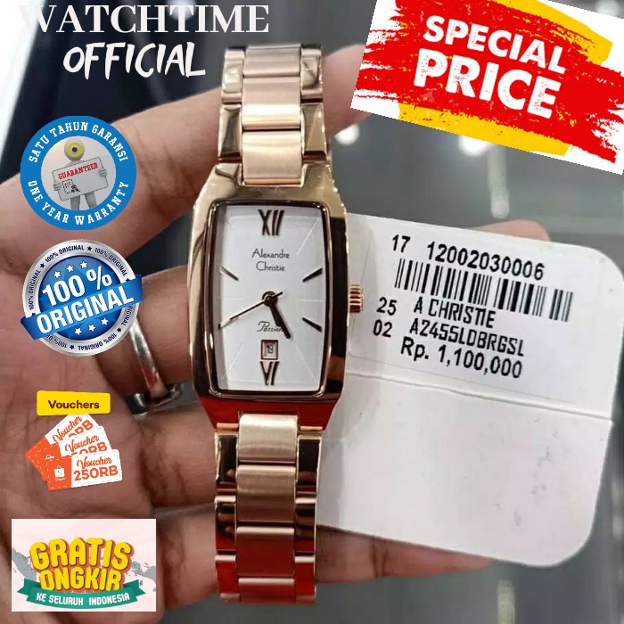 BIGSALE  JAM WANITA ALEXANDRE CHRISTIE ORIGINAL JAM TANGAN ARLOJI CEWEK WANITA ALEXANDER CRISTY ORI