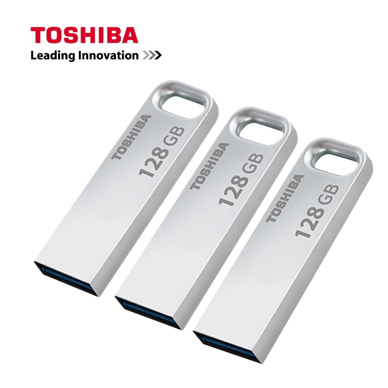 Toshiba Flashdisk USB 128GB Bahan Metal Anti Air