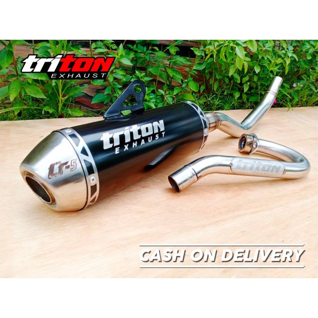 ORIGINAL TRITON EXHAUST BERGARANSI 1TAHUN FOR KLX 150 (ALL TYPE) WR155