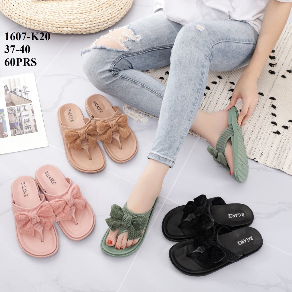 Sendal Jepit Jelly Balance 1607 K20 Pita Bintik Mengkilat  Sandal Wanita Original Ringan Cantik