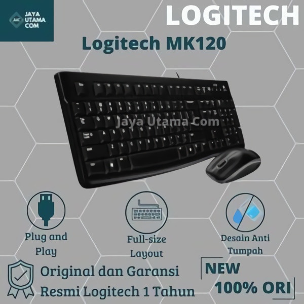 Logitech MK120 Keyboard Mouse Combo Original