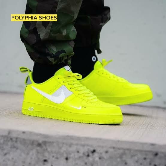 SEPATU NIKE AIR FORCE 1 ONE UTILITY VOLT BNIB PREMIUM ORIGINAL / SEPATU PRIA