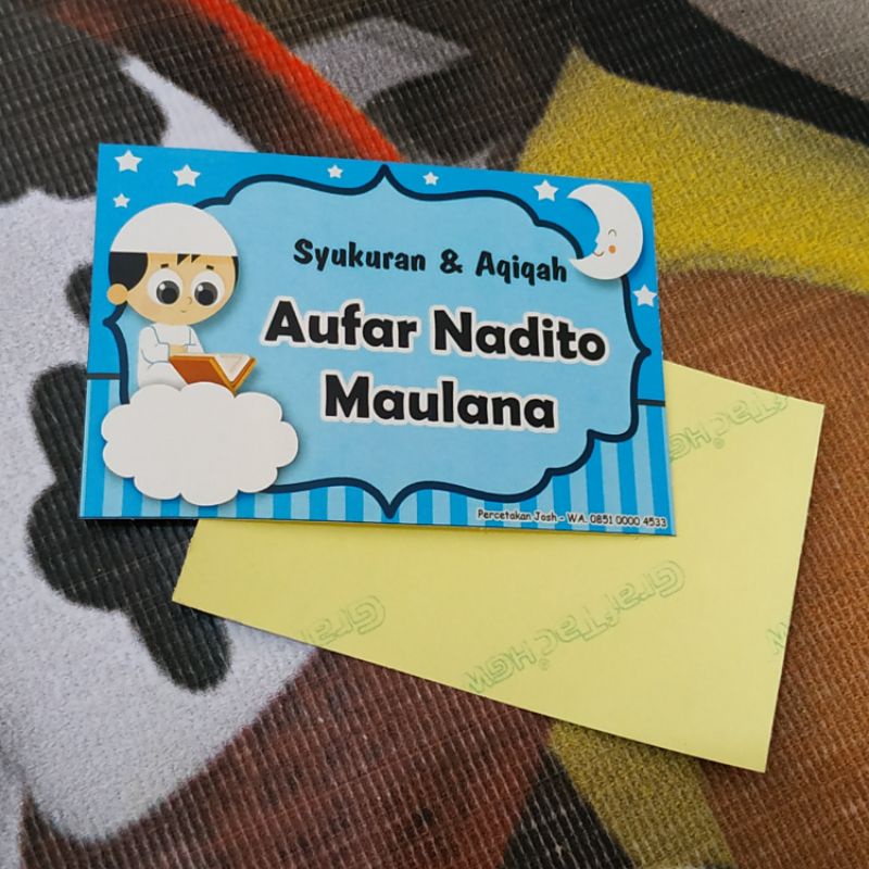 

Stiker tasyakuran aqiqah tasmiyah tedak siten