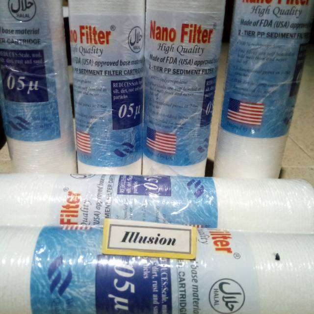 Nano Filter air sedimen 10&quot; 05 micron mikron