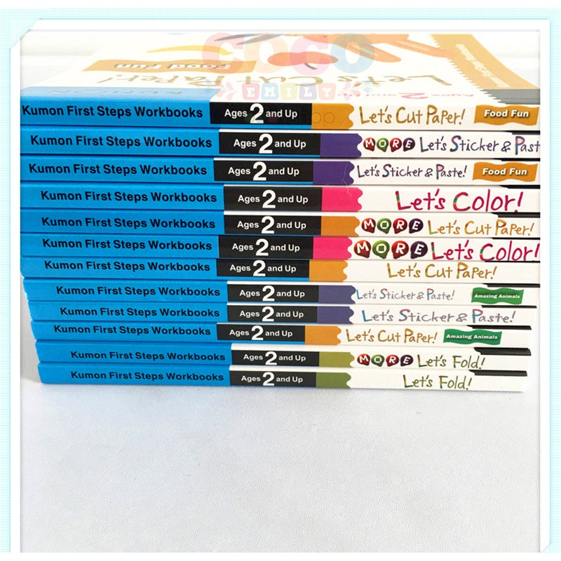 Buku Aktivitas KUMON FIRST STEPS WORKBOOKS isi 12 Umur 2 Up Ready Stock