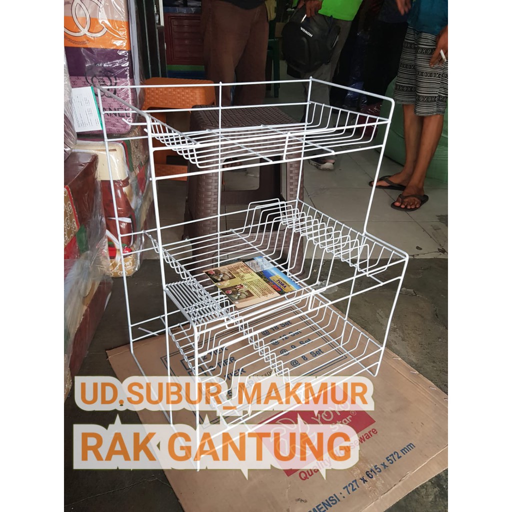 RAK PIRING KAWAT SUSUN 2 ANTI KARAT