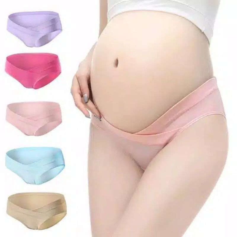 Celana Dalam Hamil  / CD Hamil Low Waist Maternity Panty / CD Ibu Hamil Sepinggul ASLI