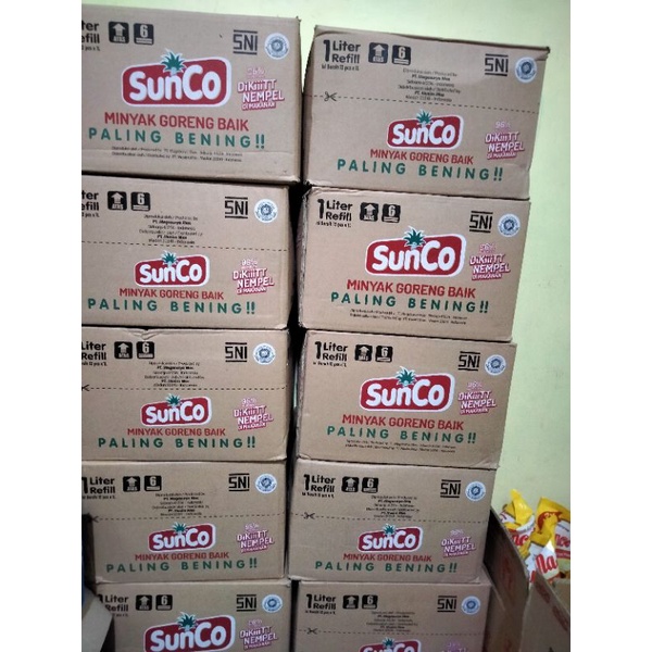 

minyak goreng sunco 1000ml x 12 pouch/ 1 dus