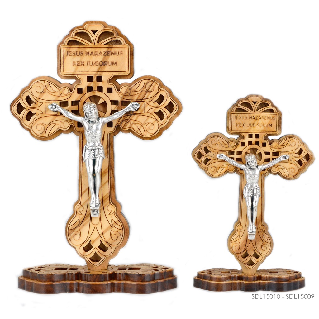 Salib Duduk  Kayu Olive Pardon Cross  Italy