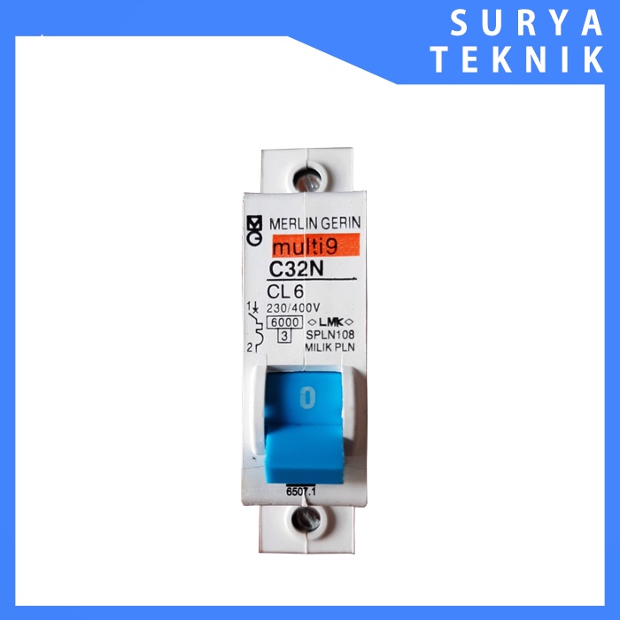 MCB Merlin Gerin C32N CL 6 / MCB Merlin 6 A