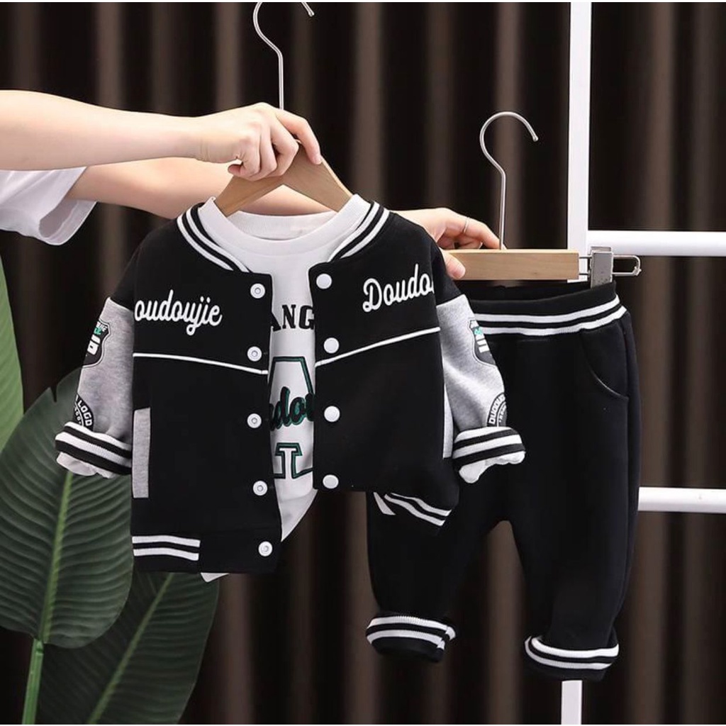 SETELAN ANAK/BAJU DAN ATASAN/3IN1 BASEBALL TERBARU 1-5 TAHUN