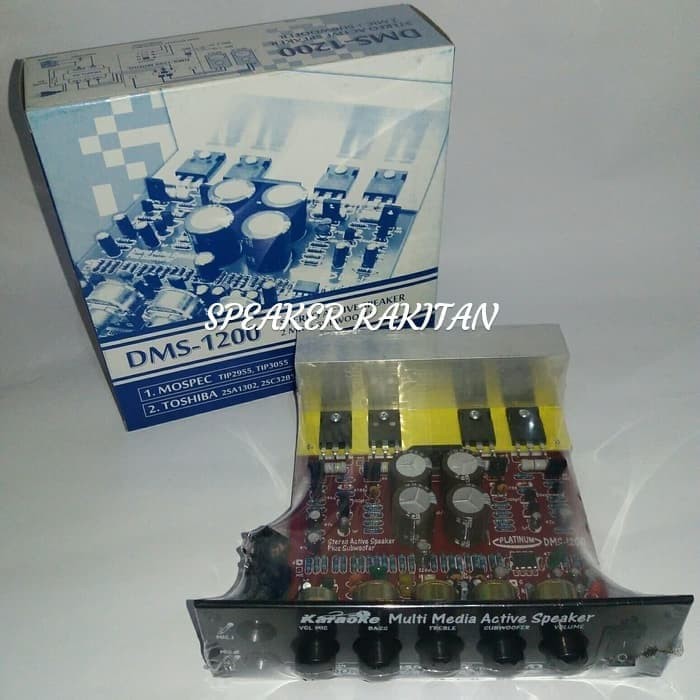 Kit Power Active 2mic   Subwoofer 300watt stereo TR MOSPEC DMS 1200