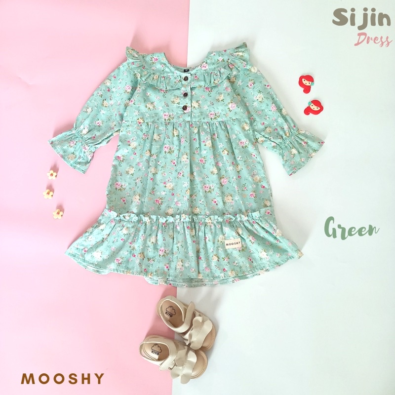 Dress anak perempuan 1 2 3 4 5 6 tahun premium katun by Mooshy