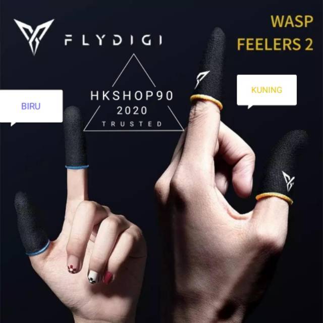 2PCS ORIGINAL SARUNG JEMPOL GAME FLYDIGI WASP 5 SARUNG JEMPOL HANDPHONE Flydigi 2 4 5 PUBG CODM MLBB LOKI GAMESIR TALONS SLEEVESR SARUNG JARI HANDPHONE