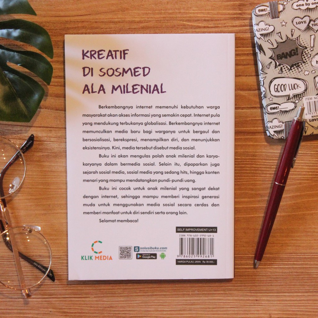 Buku Motivasi / Kreatif di Sosmed ala Milenial / Buku Bisnis / Buku Milenial / Buku Inspirasi-2