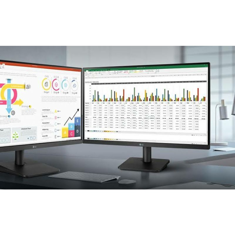 Monitor LED LG 24MP400 IPS 75hz freesync bezeless hdmi vga 24 inch | 24mp400b 24mp400-b