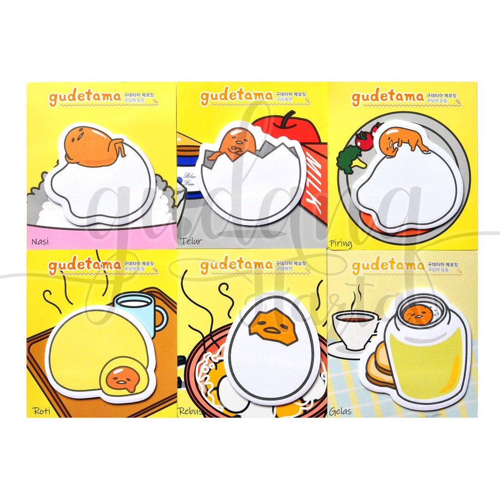 Sticky Notes Karakter Kartun Jepang Telur Egg Memo Sticky Note Lucu