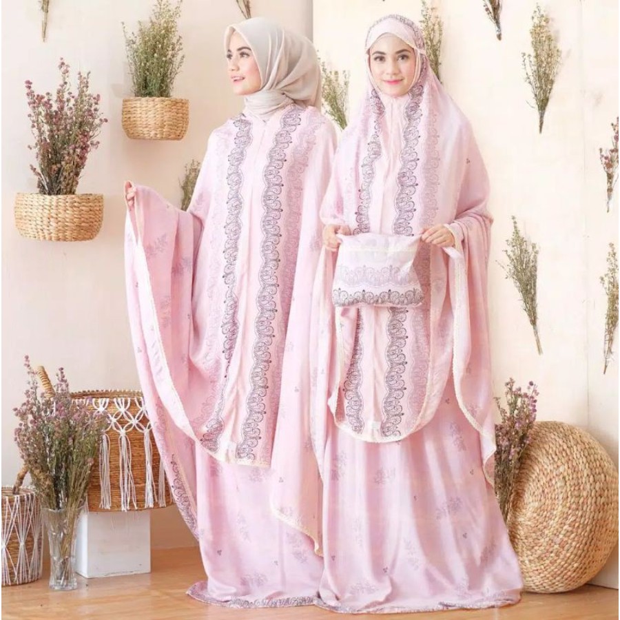 Mukena Baneska 2in1 Fairuz Pink