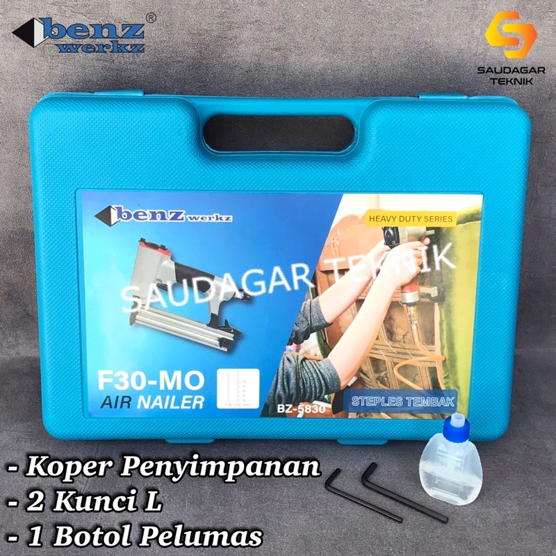 Mesin Paku Tembak Angin F30 1022J Benz Mesin Staples Angin Air Nailer Stapler Gun F 30 1022 J Benz