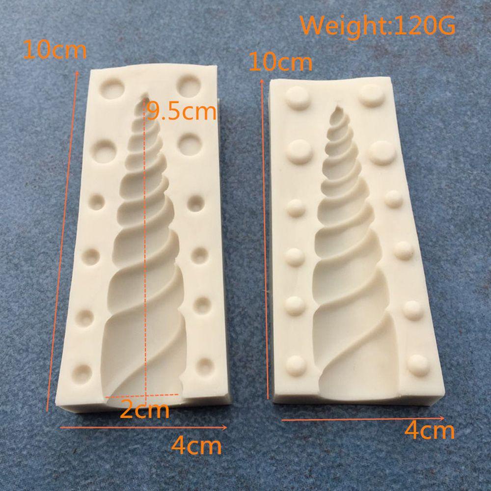 Solighter 5 Pcs/set Unicorn Cetakan Silikon DIY Ulang Tahun Bayi Membuat Kue Kering Permen Tanah Liat Gula Coklat Craft Baking Tool