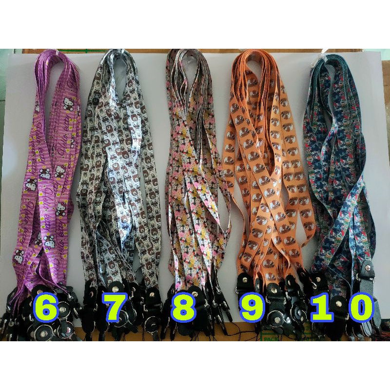 TALI GANTUNGAN KALUNG HP Strap animasi karakter lucu