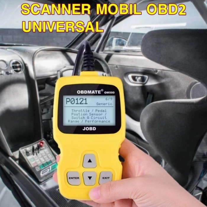 OBD Scanner Alat Scanner Mobil OBD2 Universal OBDMATE OM500 OBD II