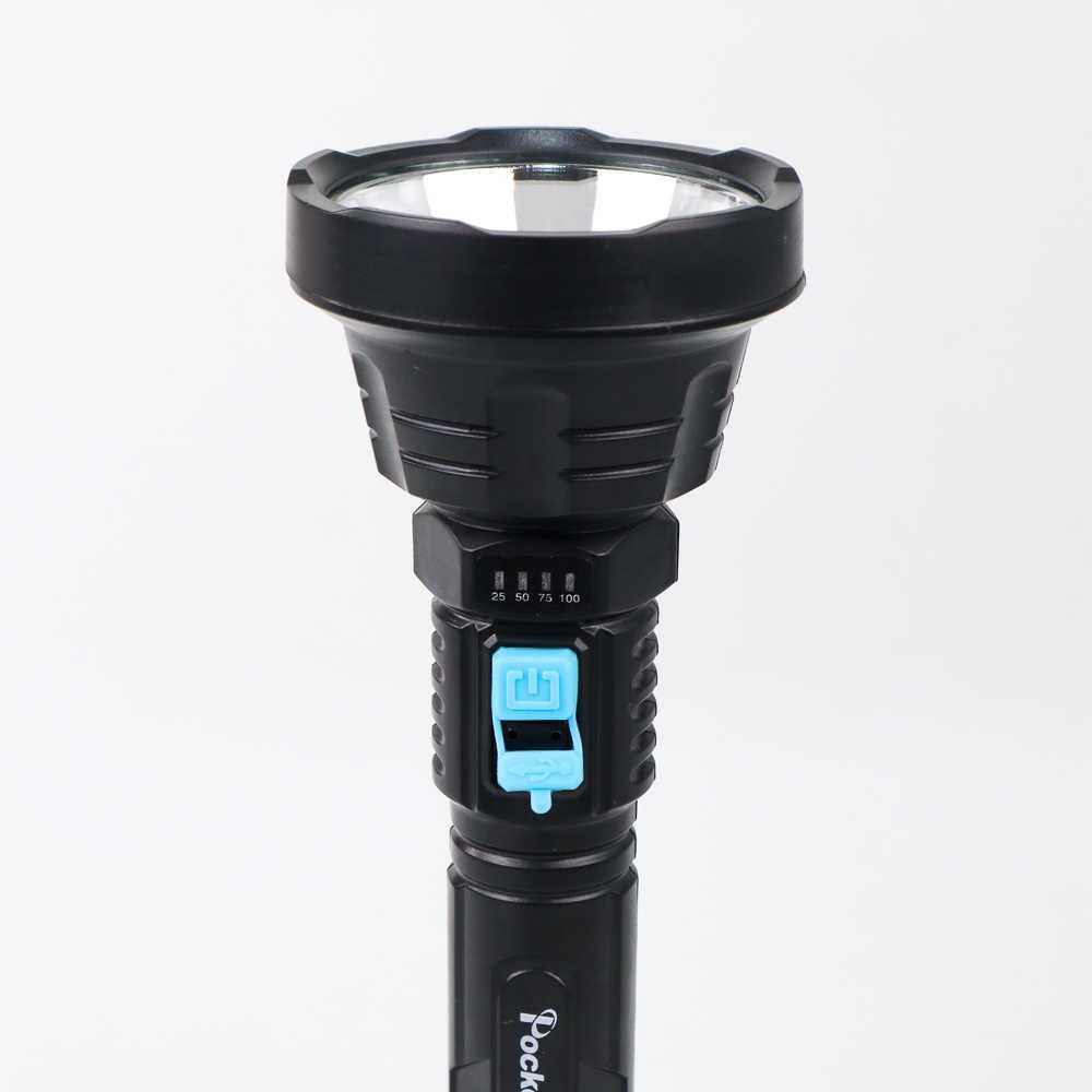 Pocketman Senter LED Outdoor Waterproof Camping USB Cree XPE 500 Lumens - Y-826