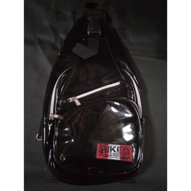 Tas biker black silver